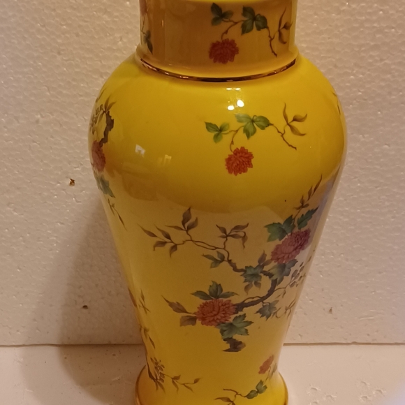 HYALYN Pottery Vase #823 Made in Hickory, NC Floral Chinoserie Style - Picture 14 of 14